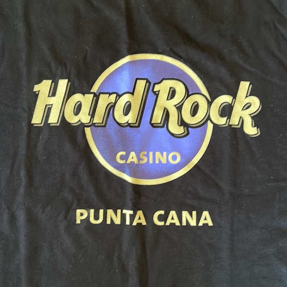 Brand new hard rock casino Punta Cana black T-shirt short sleeve extra-large - Picture 2 of 4